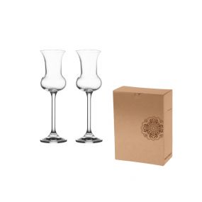 VANILLA SEASON HAMEDAM 2 Set of two elegant 85 ml volume glasses for grappa or other aperitif