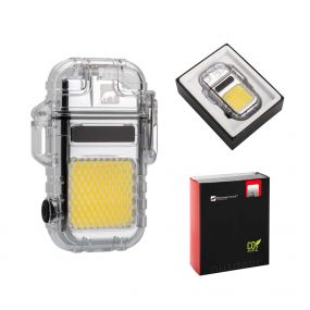 SCHWARZWOLF CALBUCO Electrical rechargeable lighter with a COB flashlight