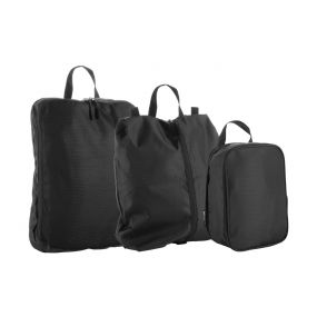 SCHWARZWOLF KIOTARI set of 3 black clothes bags